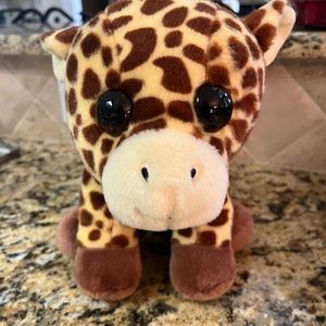 TY Velvety Peaches The Giraffe Spotted Plush